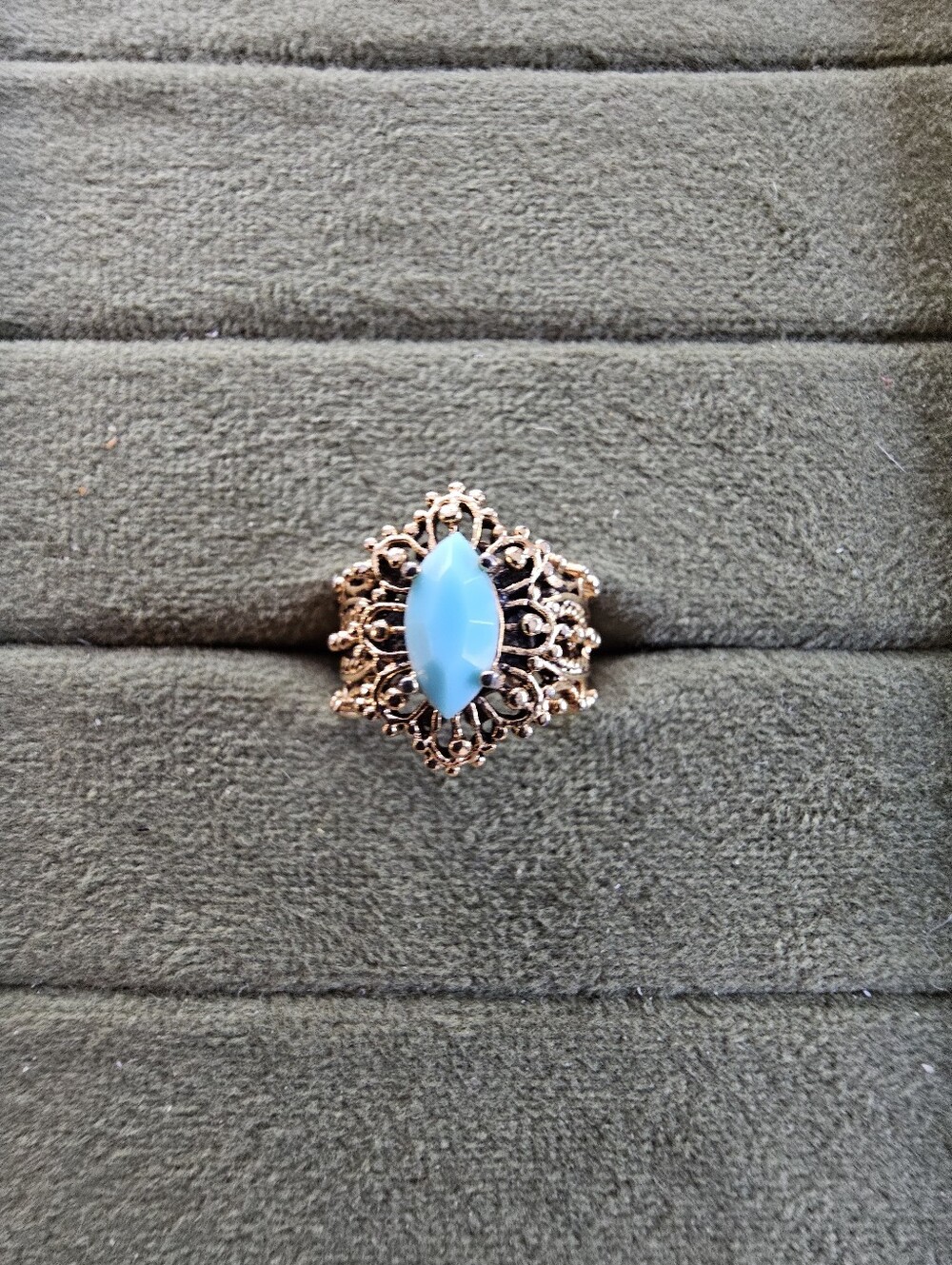 Vintage 18k Gold Plated Ring Size 5